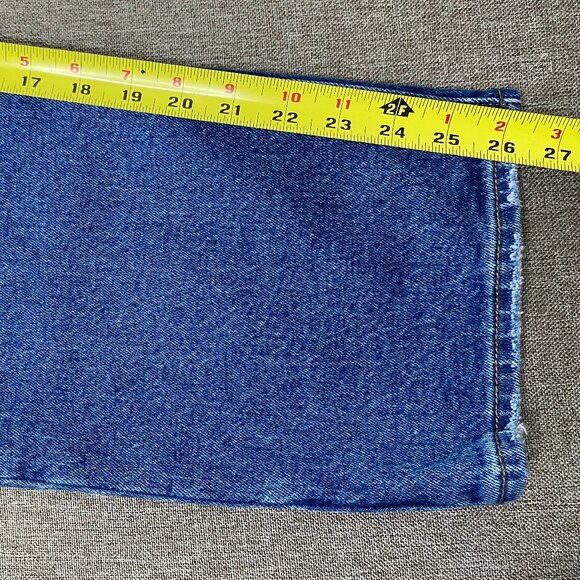 Levi's Premium Ribcage Straight Ankle Jeans Women's 26 Blue Distressed Big E NWT - Picture 14 of 16